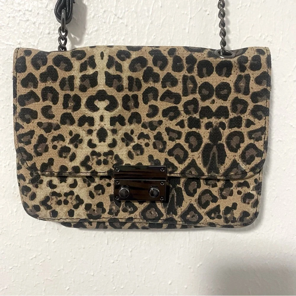 Art Class Small Shoulder Cheetah Print Purse